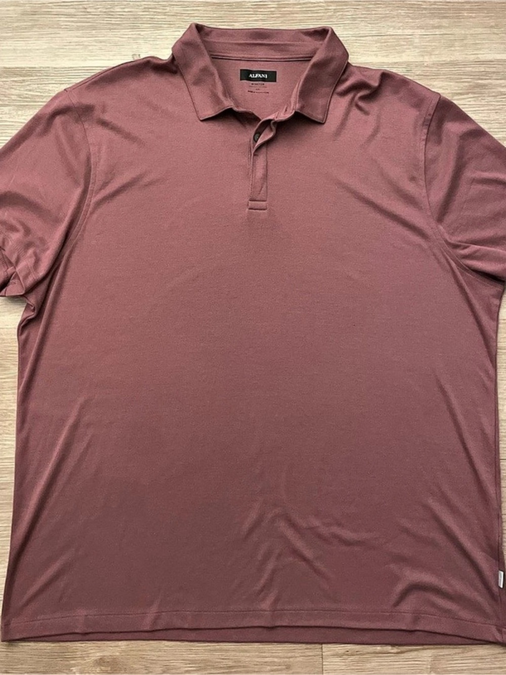 Alfani Men's Stretch Polo Shirt in Dusty Rose XXL Like New